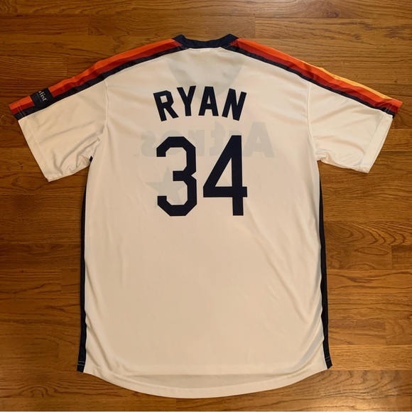 Nolan Ryan Houston Astros Mens Jersey Shirt Logo MLB Baseball Promo Batting XL - Picture 2 of 10